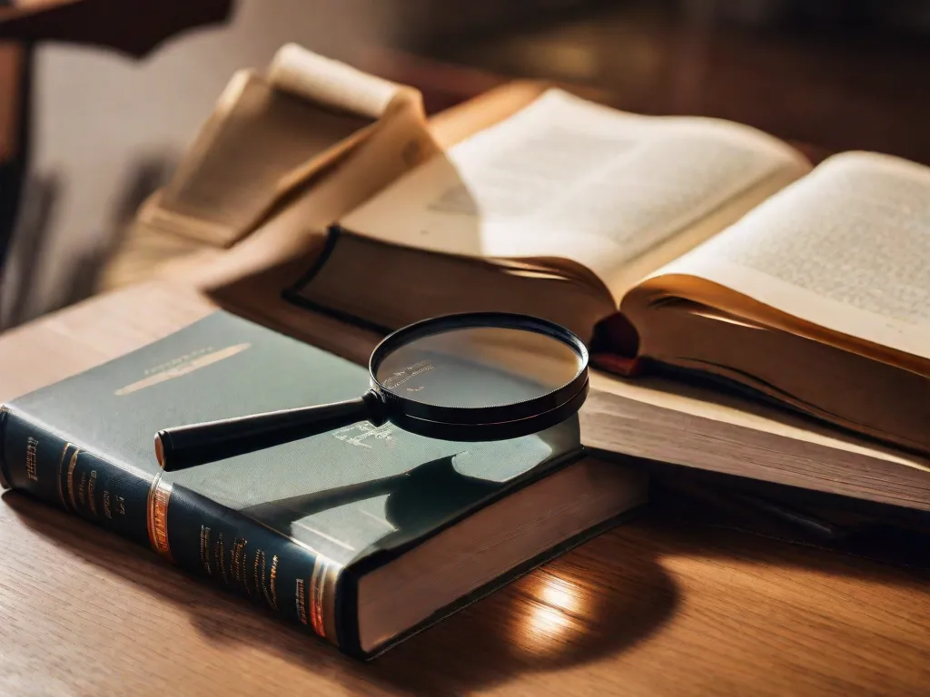 Descrição da imagem: Uma fotografia em close-up de uma pilha de livros em uma mesa de madeira, com títulos relacionados à psicologia exibidos de forma proeminente. Os livros estão arrumados de forma organizada, representando diferentes aspectos da psicologia, como psicologia cognitiva, terapia comportamental e psicanálise. A iluminação quente destaca as capas texturizadas