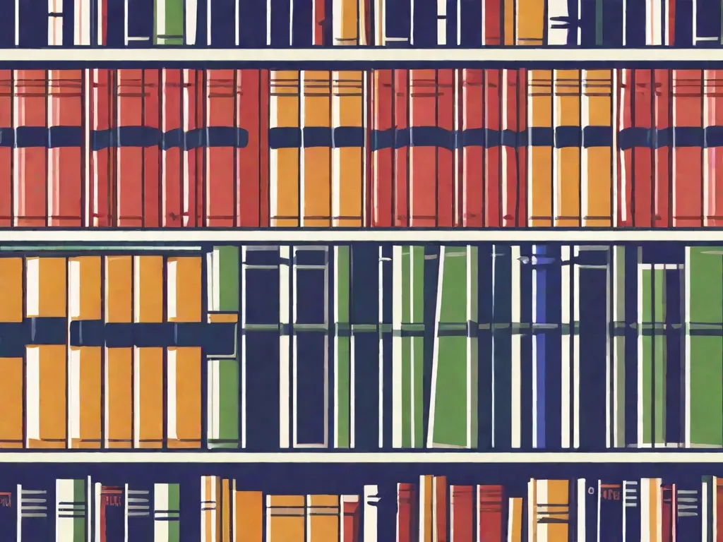 Descrição da imagem: Um close-up de uma estante de livros cheia de vários livros sobre trabalho social. Os livros estão organizados de forma arrumada, exibindo títulos sobre temas como desenvolvimento comunitário, técnicas de aconselhamento e justiça social. As capas vibrantes e a variedade de assuntos refletem a amplitude e profundidade do conhecimento que os assistentes sociais utilizam para ap