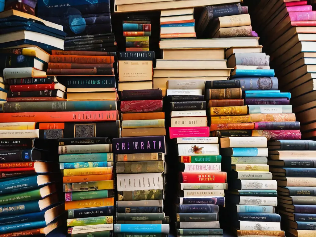 Descrição da imagem: Uma fotografia em close-up de uma estante de livros cheia de vários livros didáticos de virologia. Os livros estão arrumados de forma organizada, exibindo suas capas coloridas e títulos. A imagem captura a essência do estudo da virologia, com os livros simbolizando conhecimento e expertise na área.