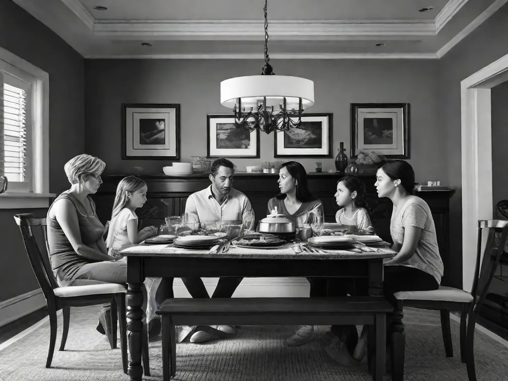 Descrição da imagem: Uma fotografia em close-up de duas mãos entrelaçadas, uma pertencente a uma pessoa mais velha e a outra a um indivíduo mais jovem. A pele enrugada na mão mais velha conta uma história de experiência e sabedoria, enquanto a mão jovem representa esperança e potencial. Essa imagem simboliza as conexões complexas e profundas dentro das relações familiares