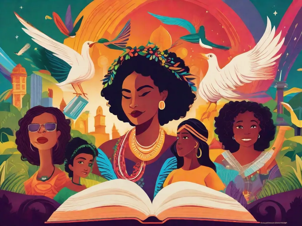 Descrição da imagem: Uma ilustração vibrante e colorida captura a essência de