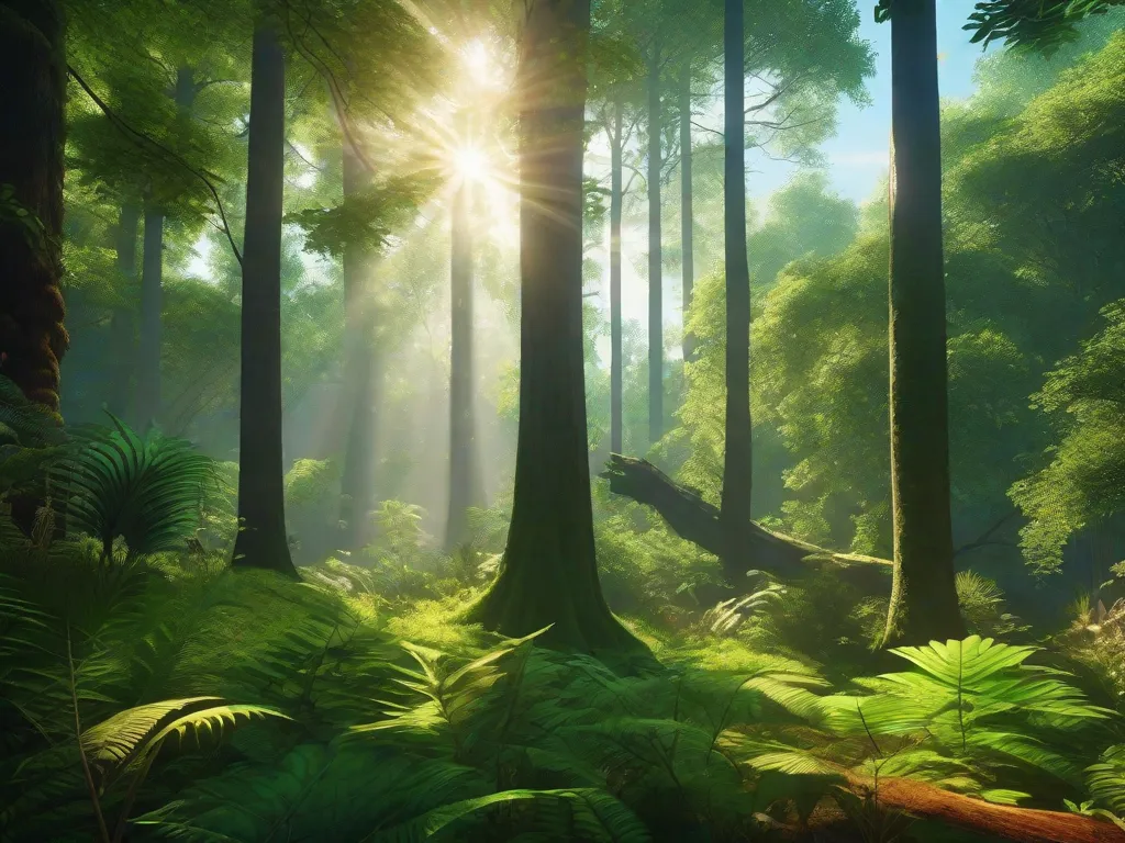 Descrição da imagem:
Uma ilustração vibrante mostrando a harmonia entre a natureza e a literatura. No primeiro plano, um livro aberto com folhas verdes exuberantes brotando de suas páginas, simbolizando o poder das palavras escritas ao abordar questões ecológicas atuais. Ao fundo, uma variedade diversa de animais e plantas coexistem pacificamente, representando a intercon