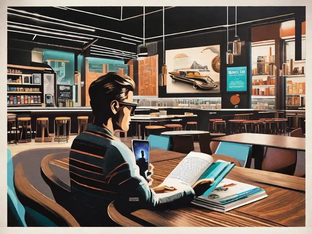 Uma imagem de uma pessoa lendo um livro com a capa de
