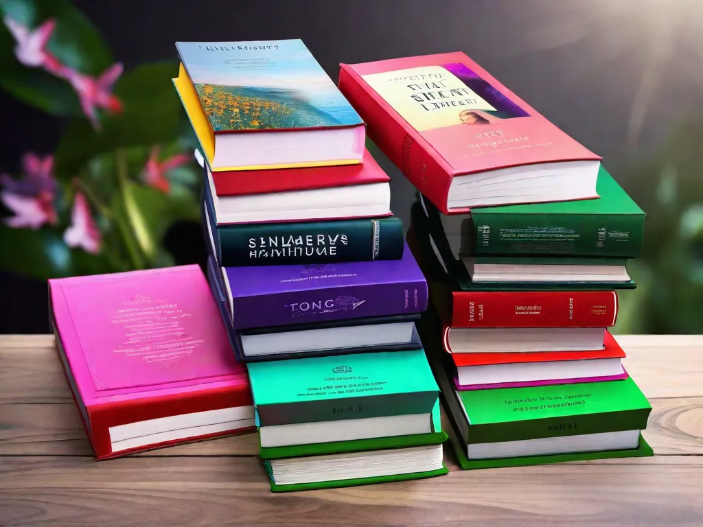 Descrição da imagem: Uma estante de livros cheia de livros de autoajuda de várias cores e tamanhos. Os livros estão arrumados de forma organizada, exibindo títulos que prometem crescimento pessoal, felicidade e sucesso. As capas vibrantes chamam a atenção, simbolizando o impacto e a popularidade da literatura de autoajuda.