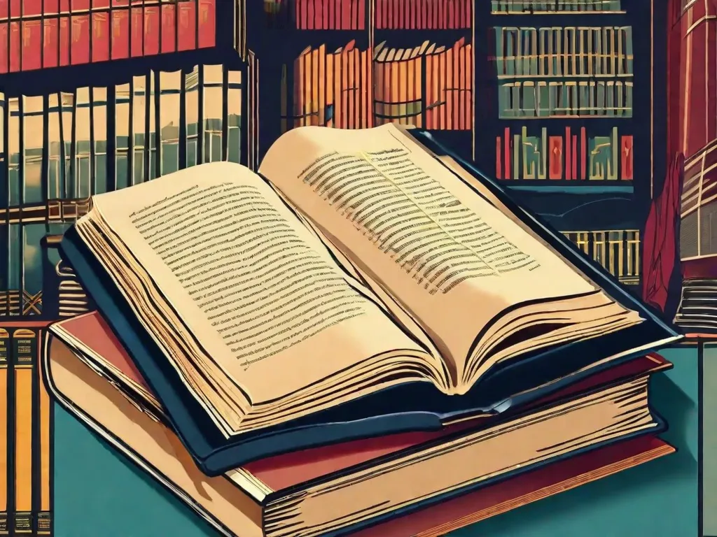 ando a evolução da sociedade. Os livros antigos, com sua aparência desgastada, simbolizam a tradição e o legado literário que resistiram ao teste do tempo. Eles representam obras clássicas que ainda são valorizadas e estudadas hoje em dia. Por outro lado, os livros modernos são vibrantes e coloridos, representando a diversidade e a inovação da literatura contemporânea