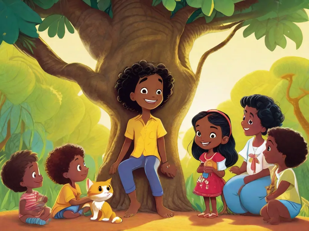 Uma ilustração vibrante retrata um mundo colorido inspirado em