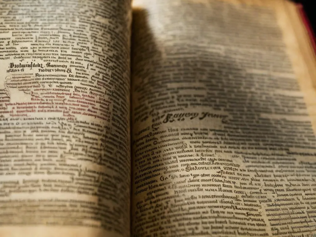 Descrição da imagem: Uma fotografia em close-up de um dicionário desgastado aberto na página com a entrada para