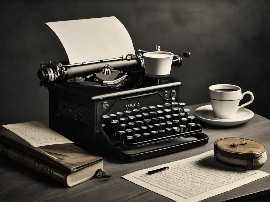 Uma fotografia em preto e branco capturando a essência do tema