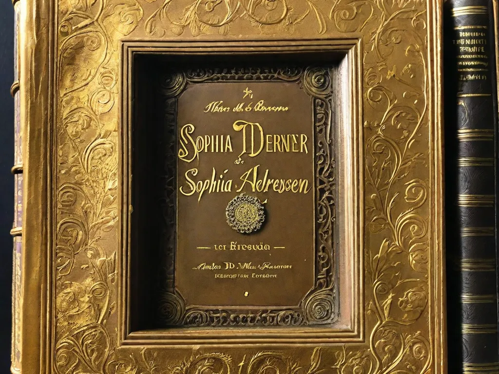 Uma imagem em close-up de uma capa de livro desgastada, destacando o nome