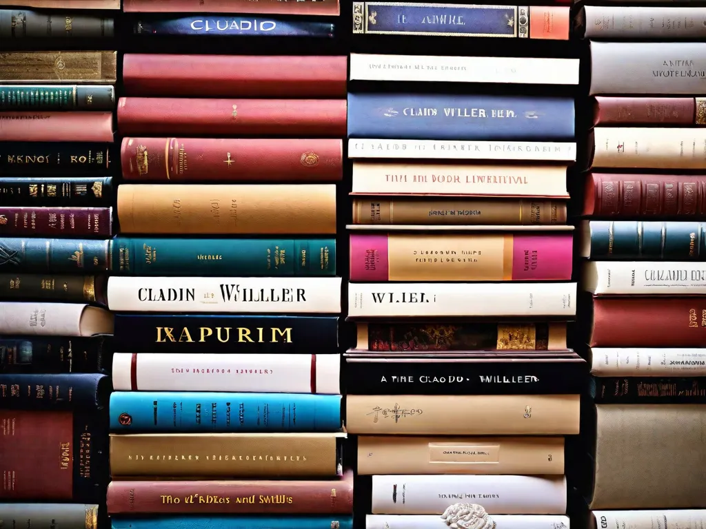 Descrição da imagem: Uma fotografia em close-up de uma pilha de livros de Claudio Willer, um autor renomado. Os livros estão arrumados de forma organizada, exibindo capas vibrantes com títulos intrigantes. Cada livro representa uma exploração única da literatura, poesia e pensamento, convidando os leitores a embarcar em uma cativante jornada intelectual.