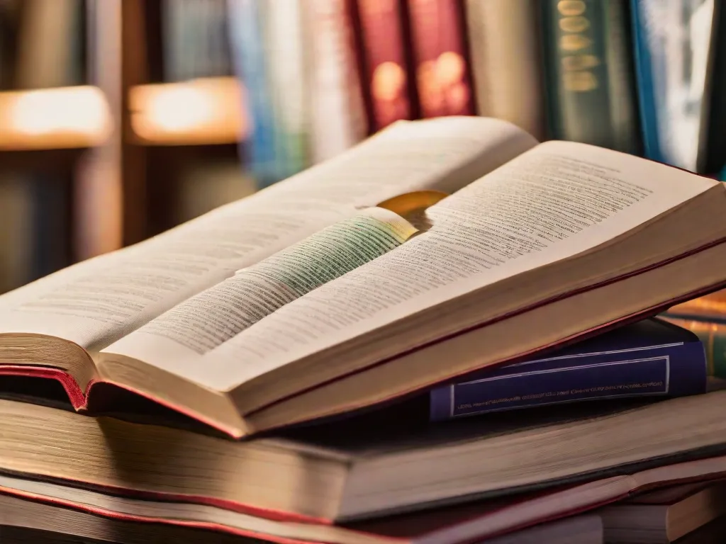 Descrição da imagem: Uma fotografia em close-up de uma pilha de livros didáticos de medicina sobre embriologia. Os livros estão arrumados de forma organizada, exibindo suas capas vibrantes e títulos. A imagem captura a essência do estudo da embriologia, com os livros simbolizando conhecimento, crescimento e compreensão dos intricados processos do desenvolvimento humano.