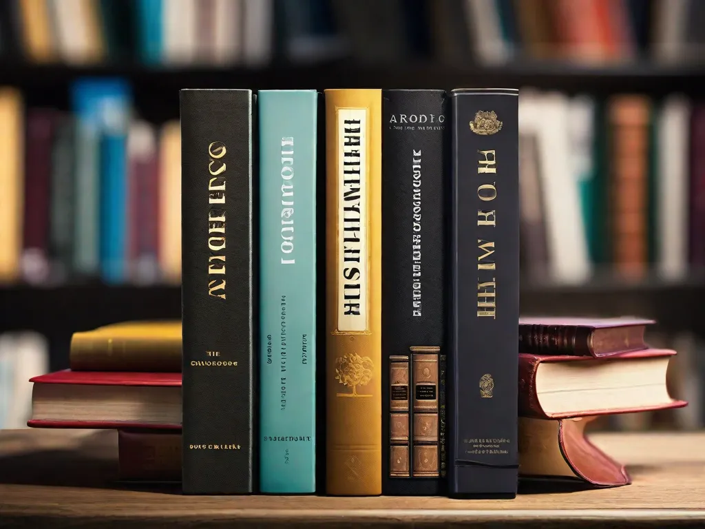 Descrição da imagem: Um close de uma estante de livros cheia de vários livros, com um livro proeminente intitulado