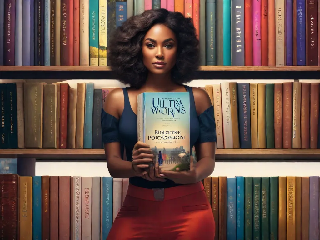 Descrição: Uma imagem que mostra uma coleção diversificada de livros com protagonistas femininas empoderadoras. Os livros estão empilhados de forma organizada, cada capa apresentando mulheres fortes e independentes de diferentes trajetórias de vida. Os títulos variam de biografias inspiradoras a ficção instigante, simbolizando o poder da literatura em empoderar as mulheres.