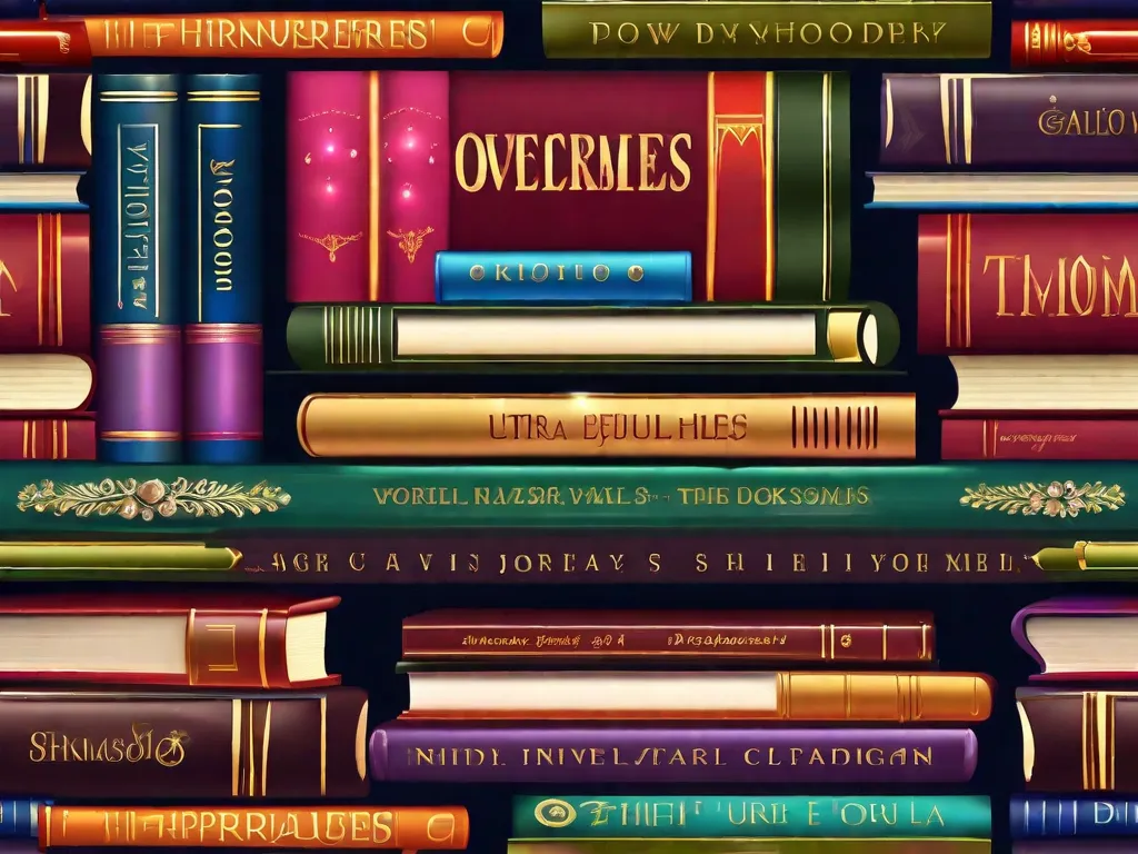 Uma imagem em close-up de uma capa de livro lindamente trabalhada, adornada com gemas intricadas, refletindo a elegância e o luxo da literatura. As joias cintilantes adicionam um toque de opulência, convidando os leitores a se deliciarem em um tesouro literário que brilha com conhecimento e imaginação.