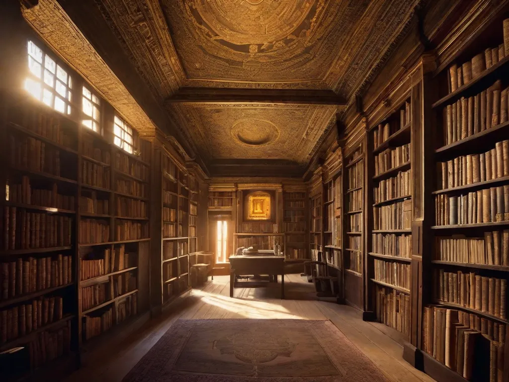 Descrição: Uma imagem mística de um livro aberto flutuando no ar, cercado por fumaças etéreas. Palavras e símbolos do reino do espiritismo adornam as páginas, representando a conexão entre a literatura e o mundo espiritual. O livro emana um brilho suave e sobrenatural, convidando os leitores a explorar as profundezas do espiritismo através de